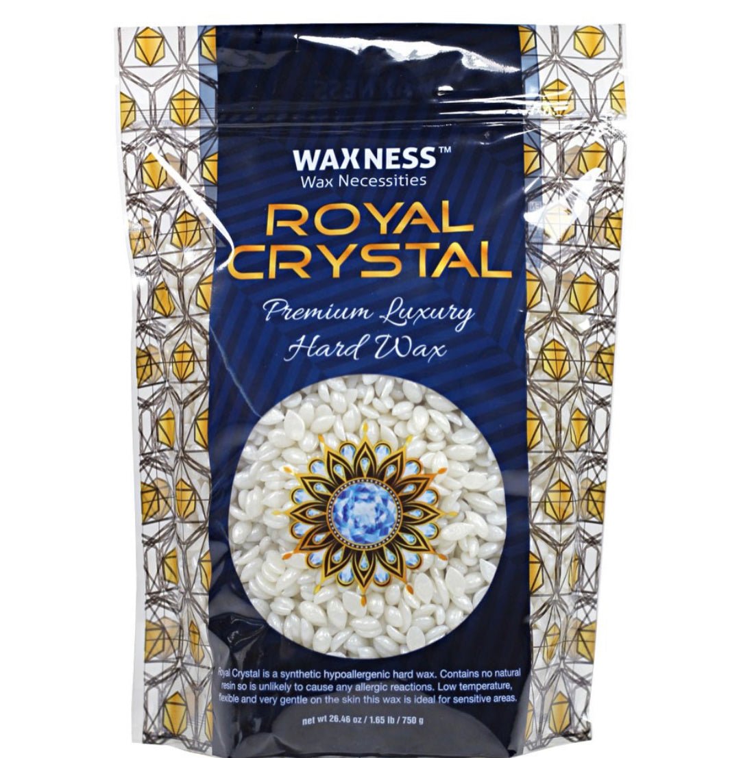 ROYAL CRYSTAL PREMIUM LUXURY HARD WAX 1.65 LB / 26.25 OZ