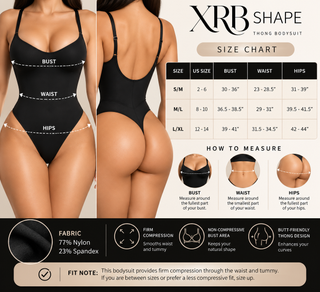 XRB Shape Thong Bodysuit M/L