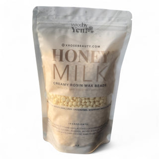 Packaging of Honey Milk creamy rosin wax beads with visible branding on a white background