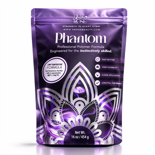 Xzeyla Rose Beauty 'Phantom' professional low-temperature polymer hard wax for fast-setting, clean hair removal.