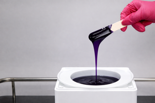 Visual Example of Waxness Purple Hard Wax Professional Edition sold by Xrosebeauty