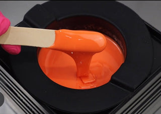 Example of Waxness Tahitian Coral — Rosin-Free Hard Wax Beads