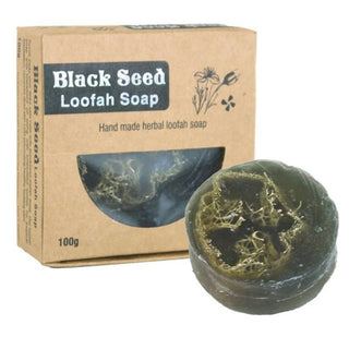 Black seed loofah soap