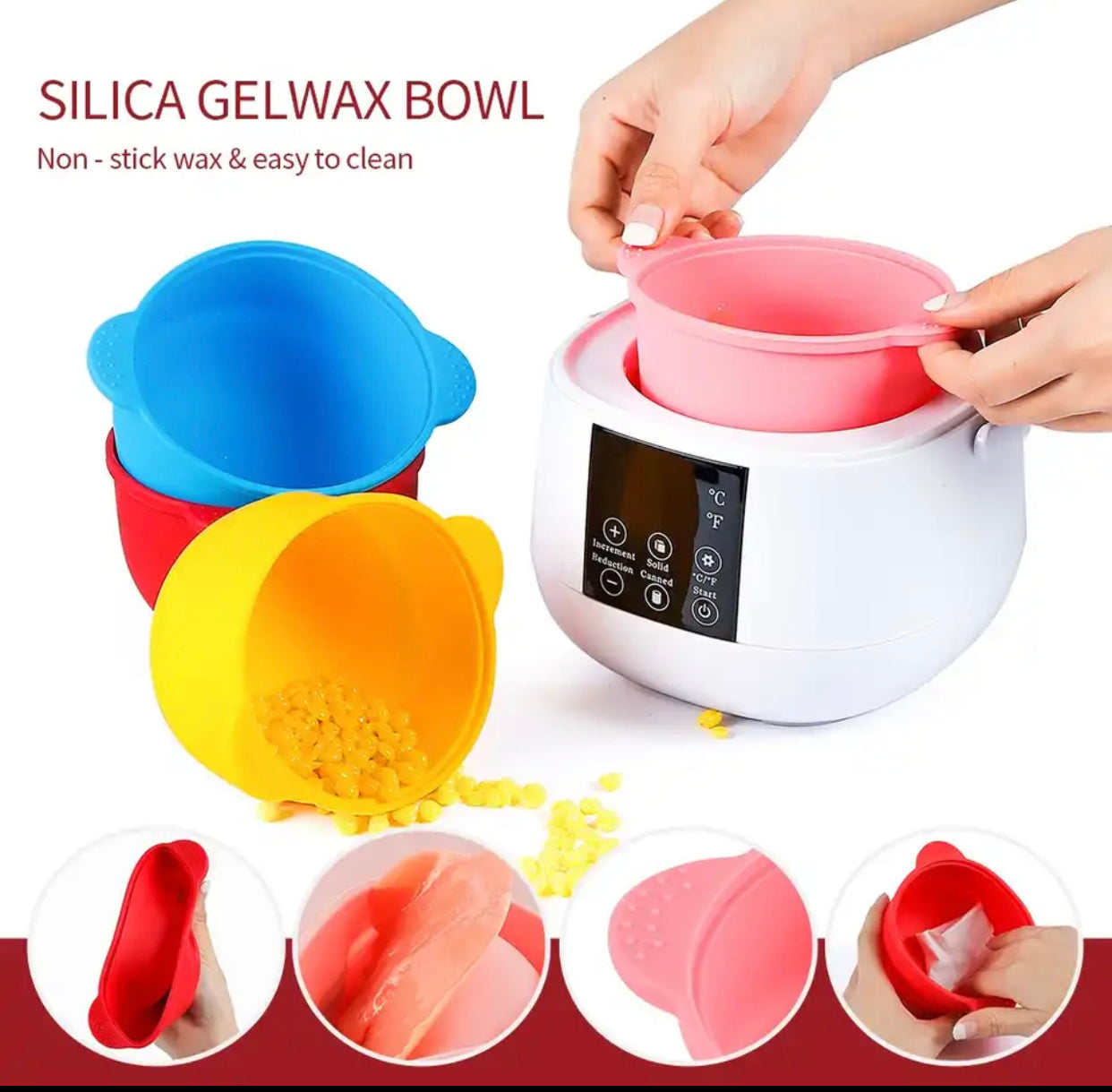 Wax silicone bowl